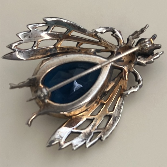 Reja Sterling Bug Brooch - 1 3/4” x 1 3/4” 1940’s - Picture 6 of 6